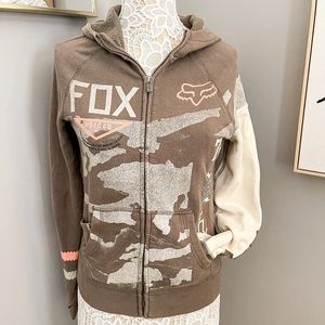Fox Zip Up Hoodie